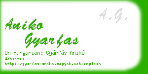 aniko gyarfas business card
